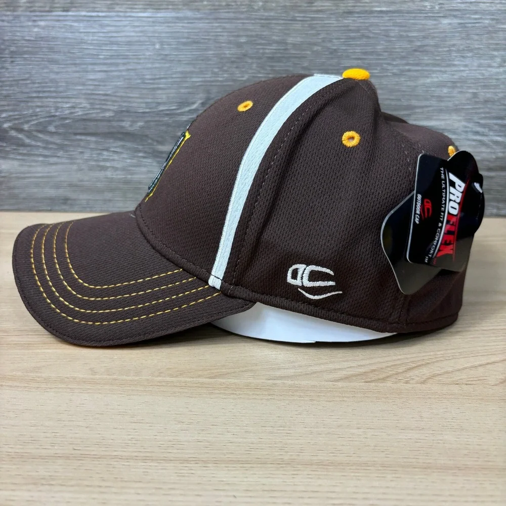 GN Hat Cap Fitted One Size Brown Baseball Cap Crown Performance‎ NWT